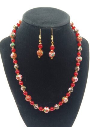 N10 - Vintage 1950s SET Brown/red/pink/green