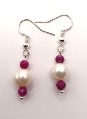 E 25 - Raw Ruby and Pearls