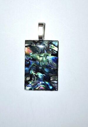 GP 65 - Abalone Rectangle,  1.75”x0.75”