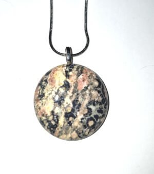 GP 66 - Leopard Skin Jasper, Round, 1.25” diam